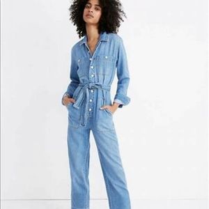 Madewell Denim Jumpsuit in Cosgrove Wash Sz L